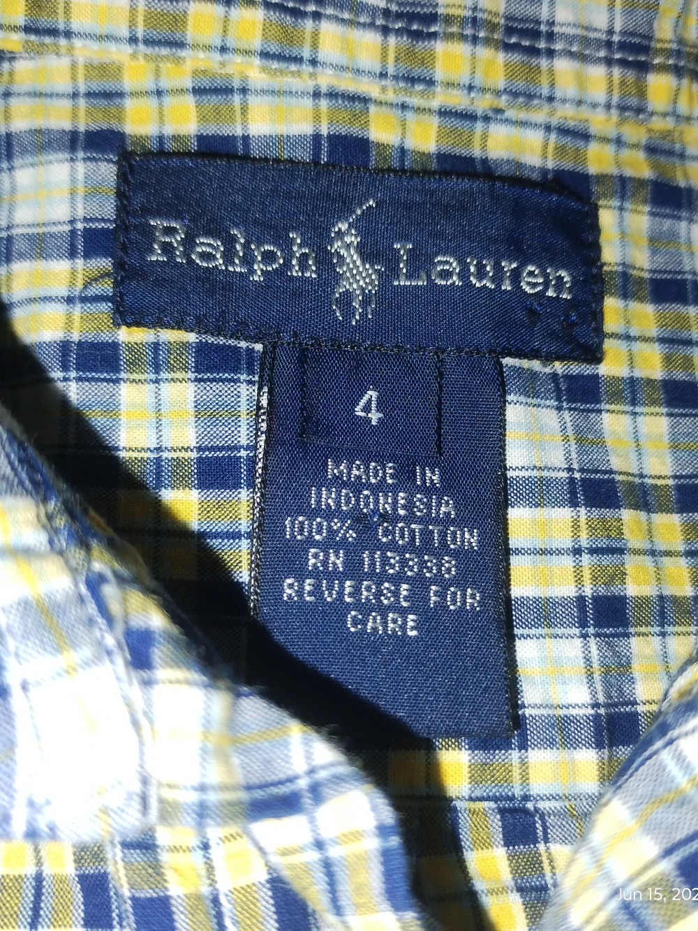 Ralph Lauren Blue Label Size 4 Boys Shirt